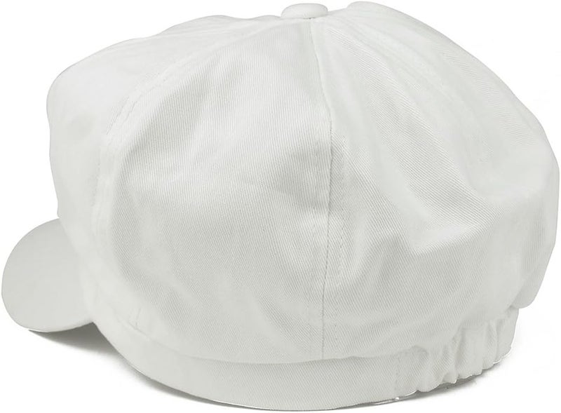Armycrew 2XL Oversize Lightweight 100% Cotton Newsboy Cap with Elastic Back - Image 3